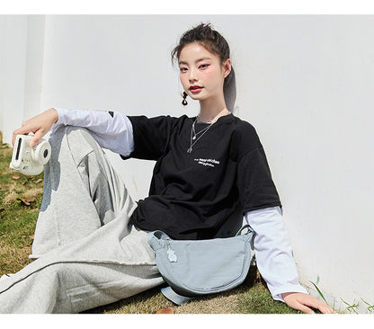 Semir Crossbody Bag Women 2025 New Chest Bag Macaron Color Dumpling Bag  Minimalist Waist Pack Shoulder Purse