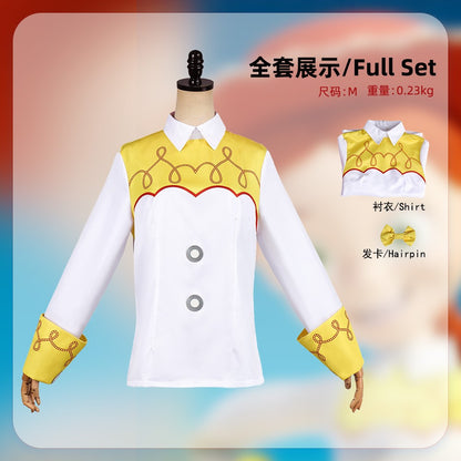 Toy Story Jessie cosplay costume, Halloween role-play Woody and Jessie cosplay top, amusement park outfit