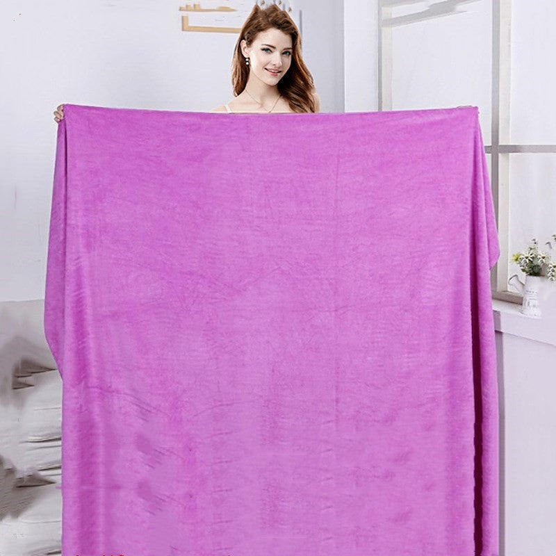 100X200cmMicrofiber Bath Towel ,  Extra Absorbent, Fast Drying, Multipurpose for Swimming, Fitness, Sports, Yoga, Grey