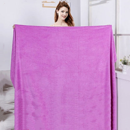 100X200cmMicrofiber Bath Towel ,  Extra Absorbent, Fast Drying, Multipurpose for Swimming, Fitness, Sports, Yoga, Grey