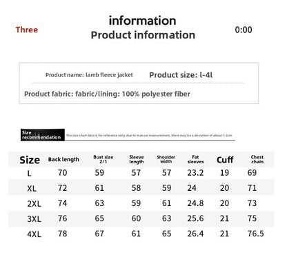 Maxbarley 2025 Winter Cotton Padded Jacket Men Brand Trendy Lambskin Cold-proof Windproof Jacket Casual Camping Ski Fleece Parka