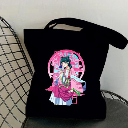 Hot Anime The Apothecary Diaries Printed Canvas Bag Messenger Bag Cute Fun Handbag Women Men Casual Tote Bag Gift