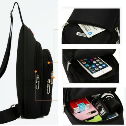 Black Grey Brown Men Messenger Bags New Rectangle Oxford Cloth Men Crossbody Bag USB Charge Shoulder Bag Male 3 Zipper Bag