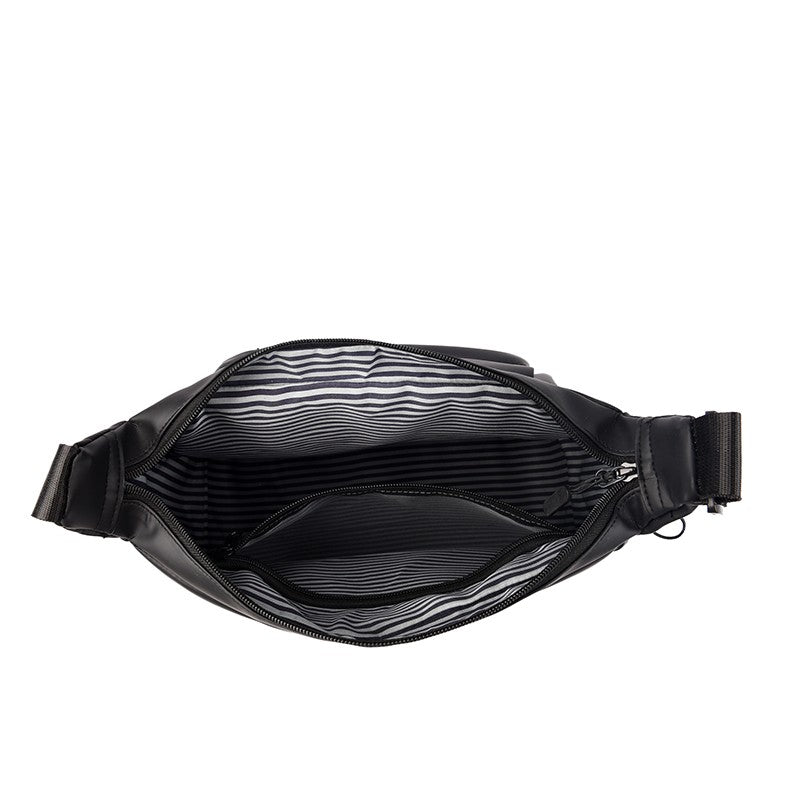 1 piece of minimalist messenger bag, Mailman bag, adjustable shoulder strap, zipper closed, fade resistant, durable for daily co