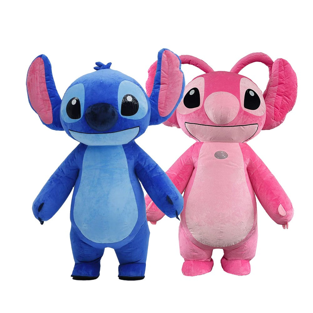 Inflatable Colored Eyeless Monster Costume Mascot Parade Adult Character Cosplay Halloween Wedding Party Event Plush Set