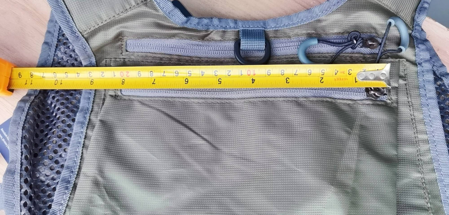 Colete de Pesca com Mosca Ultra Leve Bassdash FV08 para Homens e Mulheres, Colete de Peito Portátil Tamanho Único