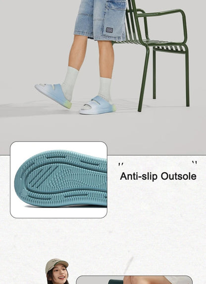 Li-Ning Unisex SOFT CLAP Slippers COMFOAM Rebound Breathable Lightweight LiNing Men Women Stylish Sandals AGAV017