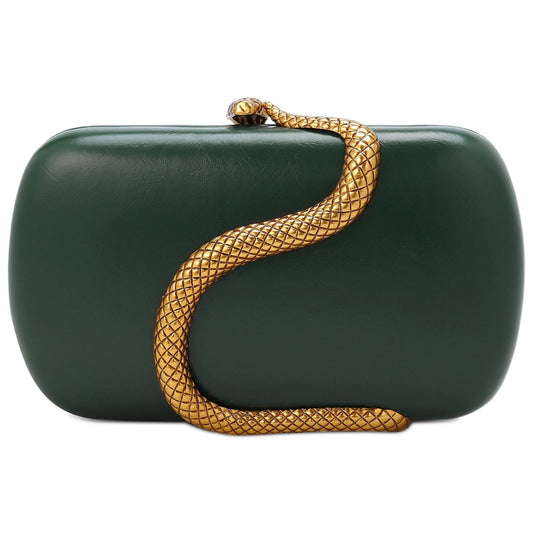Metal Snake Matching Clutch Bag For Women Highclass Smooth Designer Evening Bags Purses Clutch Party Chain Shoulder Handbags