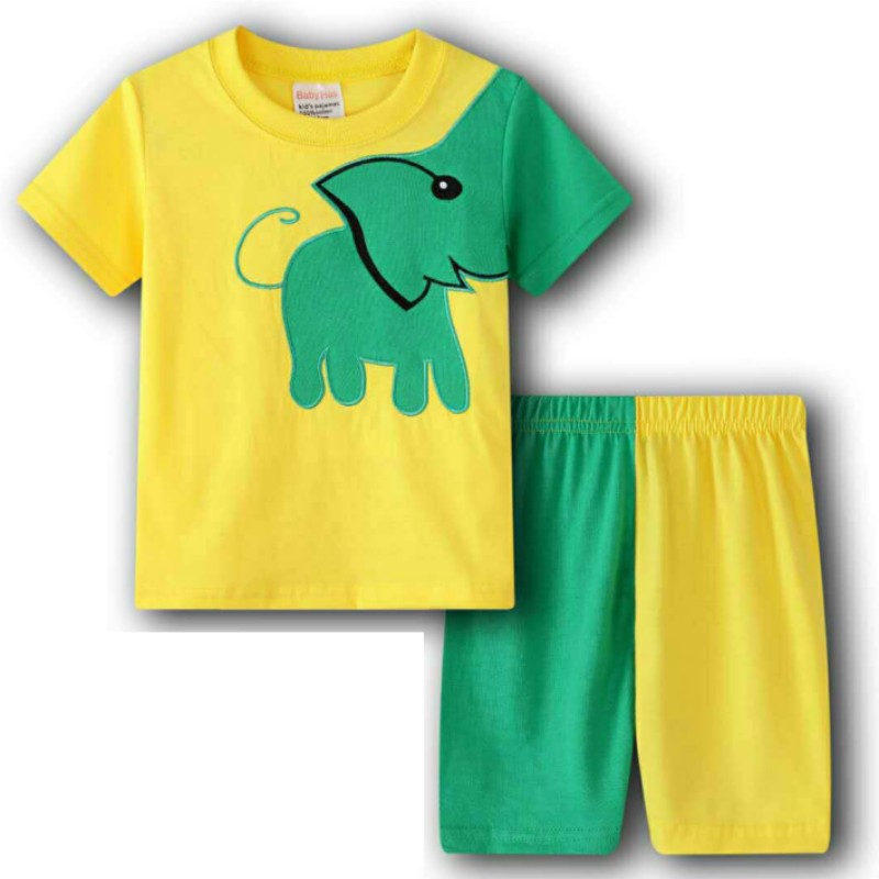 Hot Summer Pyjamas Suit Pink Minnie kids Sleepwear Boys Pijamas Cotton Nightwear Clothes Pajamas Sets