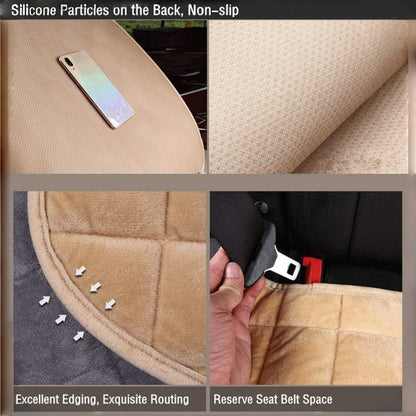1Pc Soft Car Seat Cover Winter Warm Plush Automotive Seat Cushion Anti Slip Universal Auto Seat Protector