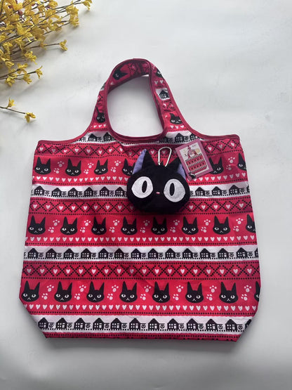 Cartoon Foldable Shopping Bags Thick Nylon Large Tote Reusable Polyester Portable Shoulder Women's Handbags Folding Pouch