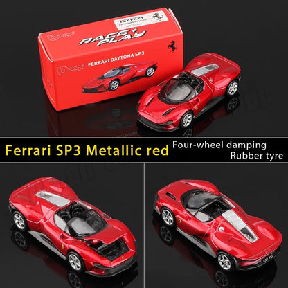 1:64 Bburago Ferrari SP3 812 SF90 F12Tdf F40 488GTB Coleção Modelo de Carro Miniatura Carros Die-Cast Modelos de Carro de Brinquedo Presentes Atacado