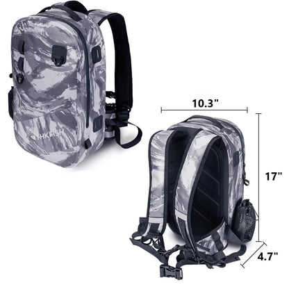 Waterproof Fishing Backpack Brown Multi-purpose Fishing Tackle Bag Fishing Lures Storage Bags Outdoor Cycling Hiking Backpacks