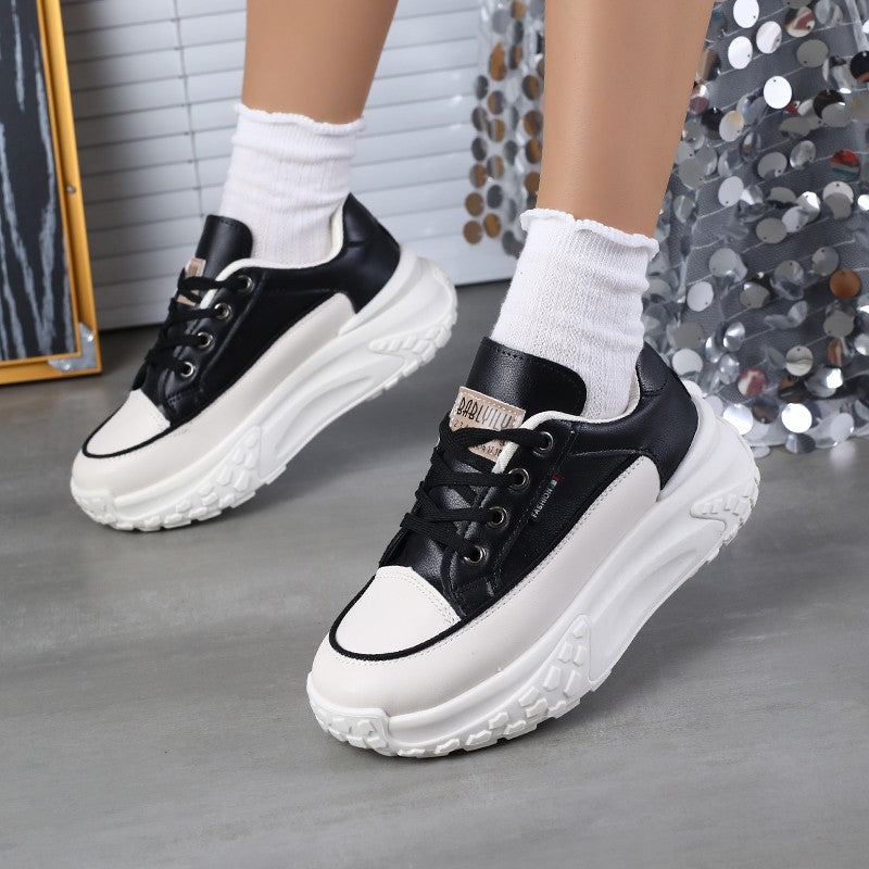 2025 Autumn Winter New Women's Platform Dad Shoes - Versatile Casual Shoes Women's Height Increasing Breathable Sneakers