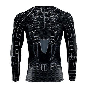 Men Gym T-shirts Superhero 3D Printed Cosplay Top Fitness Compression Tee Shirt Long Sleeve Elastic Sportwear Fashion Male Cloth