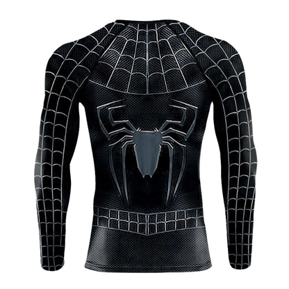 Men Gym T-shirts Superhero 3D Printed Cosplay Top Fitness Compression Tee Shirt Long Sleeve Elastic Sportwear Fashion Male Cloth