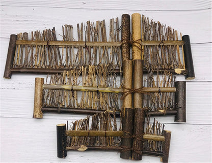 Japanese Korean fence plate Cuisine Sushi Boats Bamboo Creative Exquisite Sushi Tools Vintage bamboo sushi dish bamboo fence