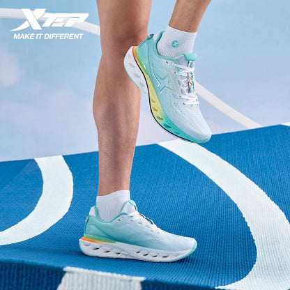 Xtep Reactive Coil 12.0 Running Shoes Male's 2025 Summer Elasticity Sports Shoes Rebound Cushioning Sneakers 975219110045