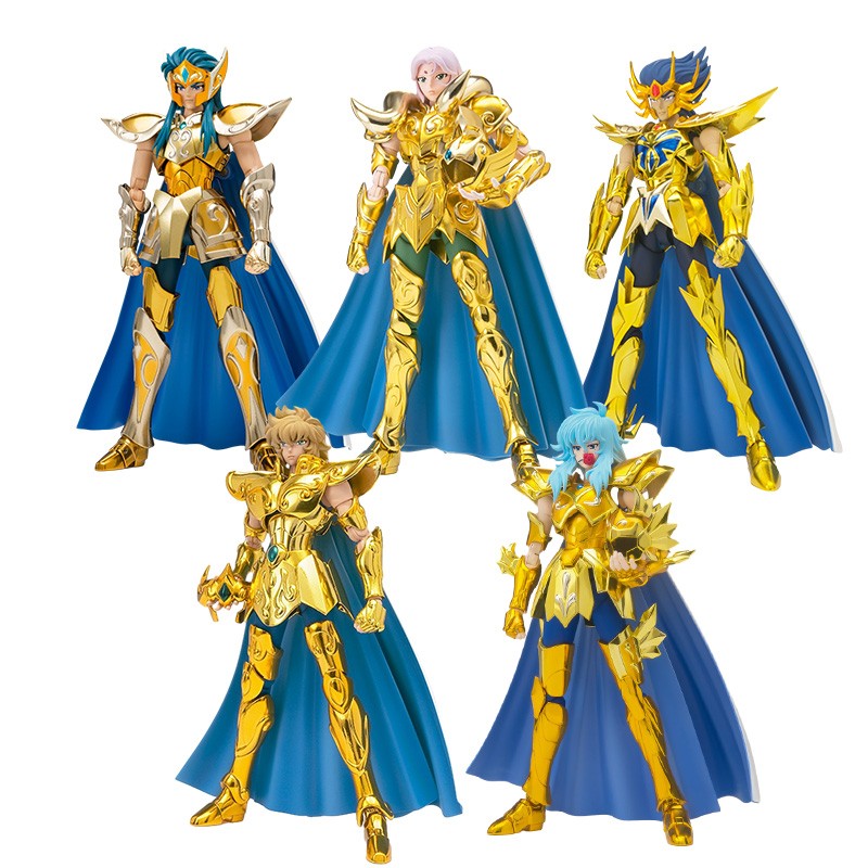 Anime Japonês Saint Seiya Figura Ikki de Fênix Hyoga Seiya Shiryu Boneco Colecionável em PVC Decoração 19cm