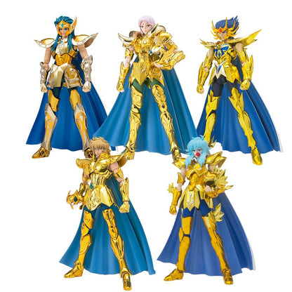 Anime Japonês Saint Seiya Figura Ikki de Fênix Hyoga Seiya Shiryu Boneco Colecionável em PVC Decoração 19cm