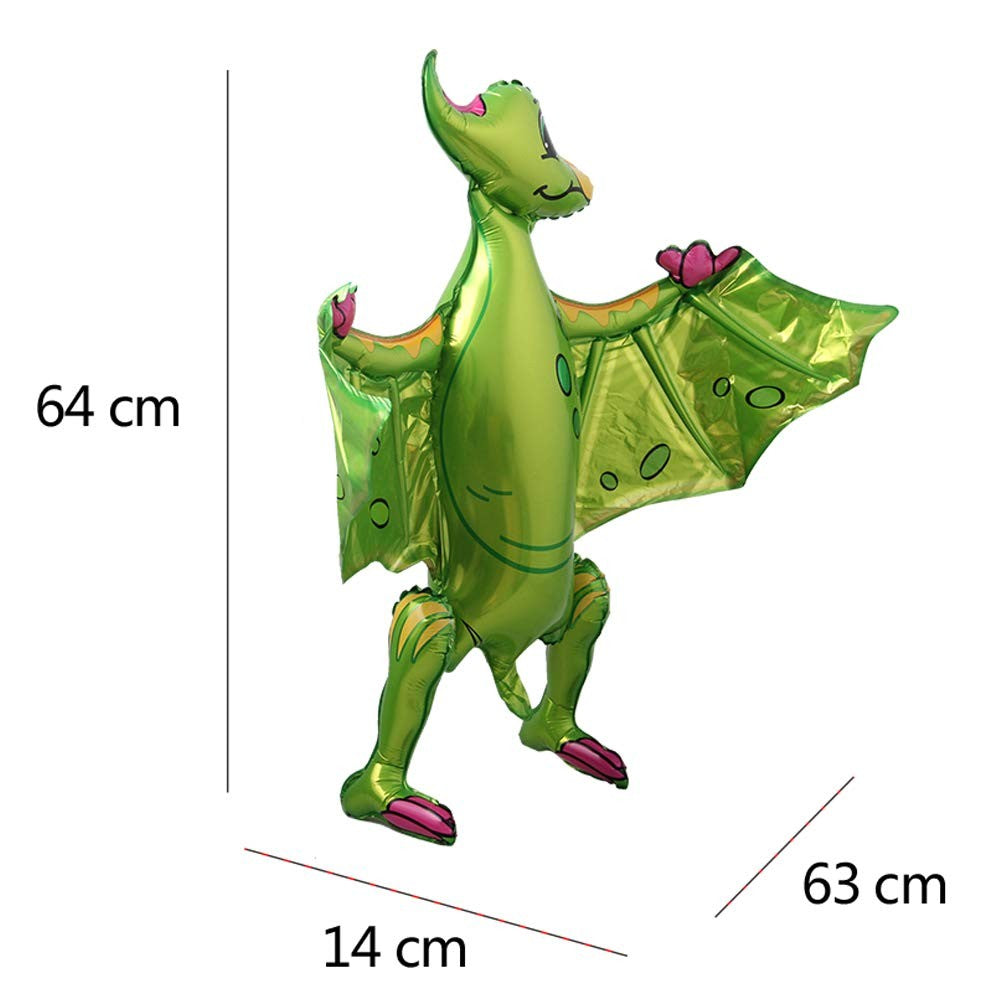 3D Standing Dinosaur Balloon Cartoon T Rex Dino Foil Balloon for Party Decoration Kids Birthday Party Supplies