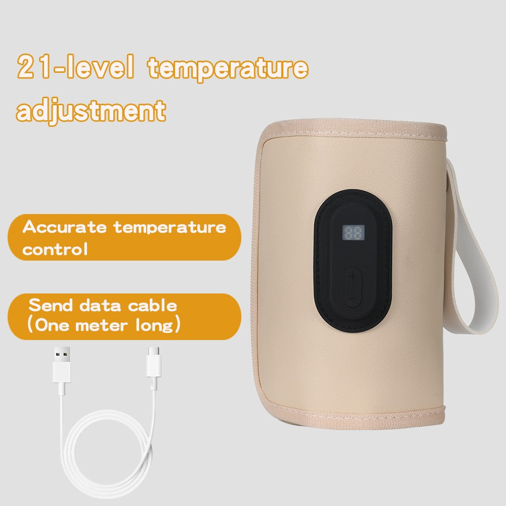 Digital display bottle insulation package warm milk milk regulator portable heater heating constant temperature 20-speed adjustm