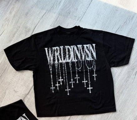 Y2K Summer Casual Loose T-shirt Men Street Hip-hop Harajuku Retro Fashion Oversized Short-sleeved High Street Fashion Clothing