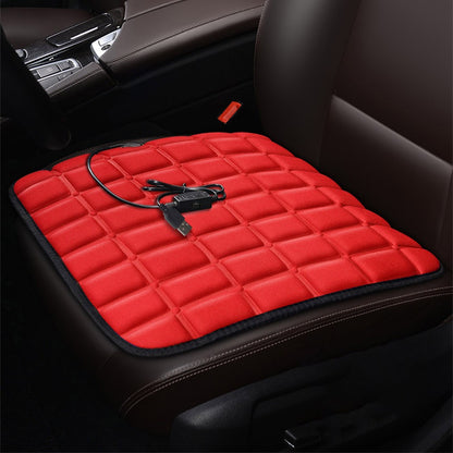 Almofada de Aquecimento Automotivo USB 5V Almofada de Assento de Carro Elétrica Aquecida Confortável Antiderrapante Resistente a Riscos Acessórios para Interior de Carros