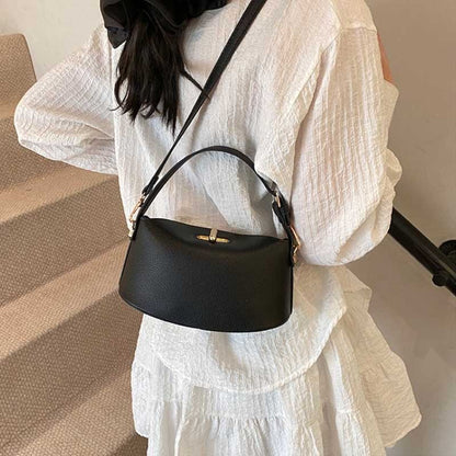 Niche Brand Women's Fashion Handbag Soft Versatile Shoulder Messenger Bag 2025 Super Hot Yellow Portable Bucket Bag Women's Bag