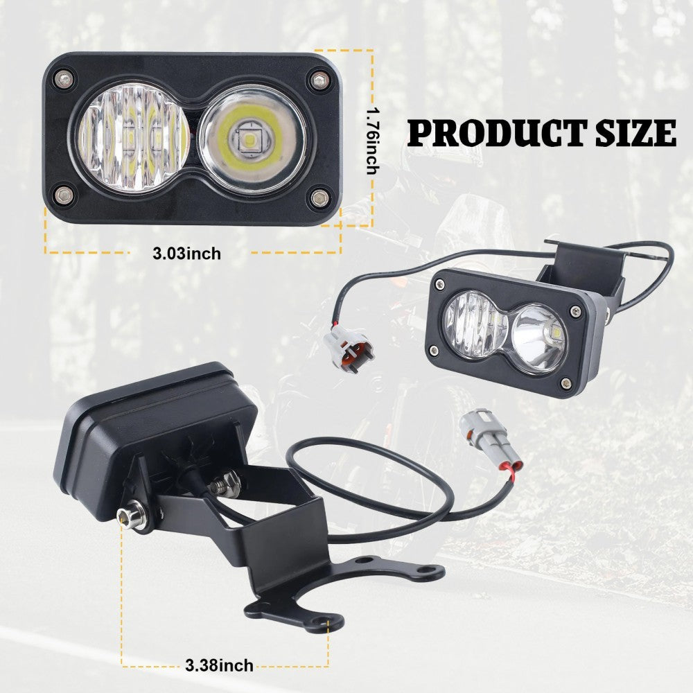 Motorcycle LED Headlight Kit for Sur-Ron Segway X260 and Talaria Flood Light Pods Combo Kit