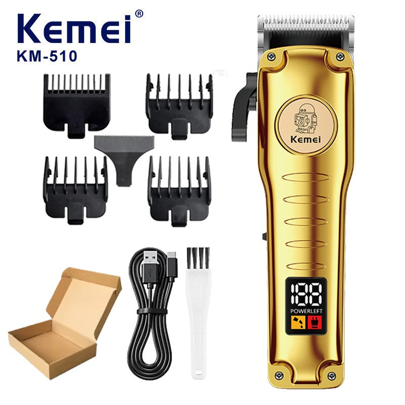 Kemei 510 Portable Travel Electric Hair Clipper Small Rechargeable Cordless Hair Cutting Machine Beard/Hair Trimmer Carving Too