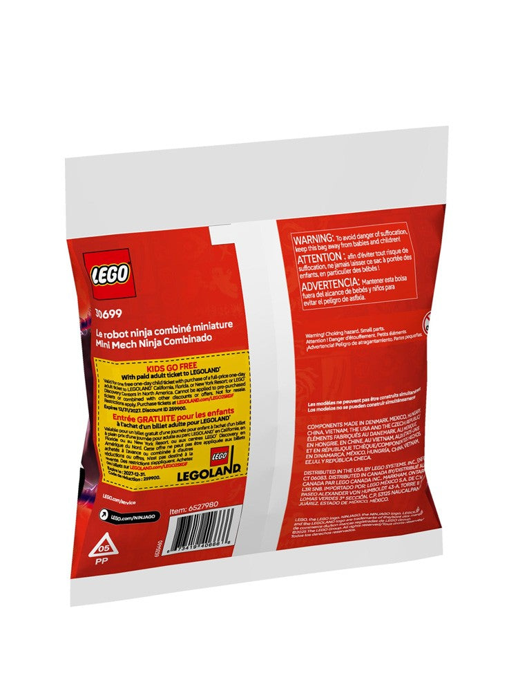 Lego 30699 Ninjago Série Mini Ninja Combinação Mecha Saco de Construção de Brinquedo Presente de Dia das Crianças