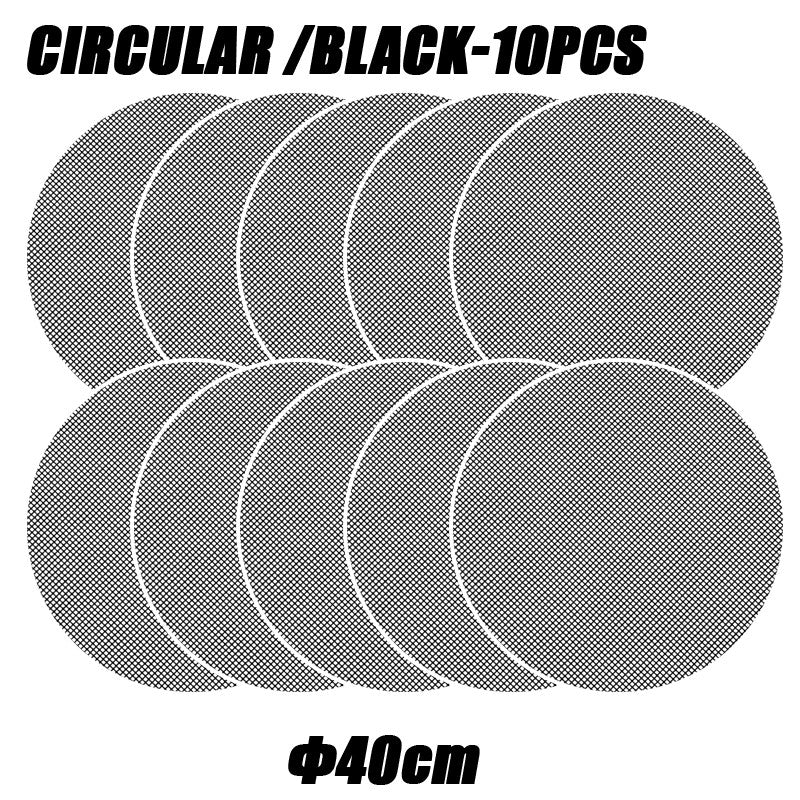 50PCS Non-Stick High Temperature Resistant BBQ Grid Pad Barbecue Mesh Reusable Easily Cleaned Cooking Pads Baking Grill Tool