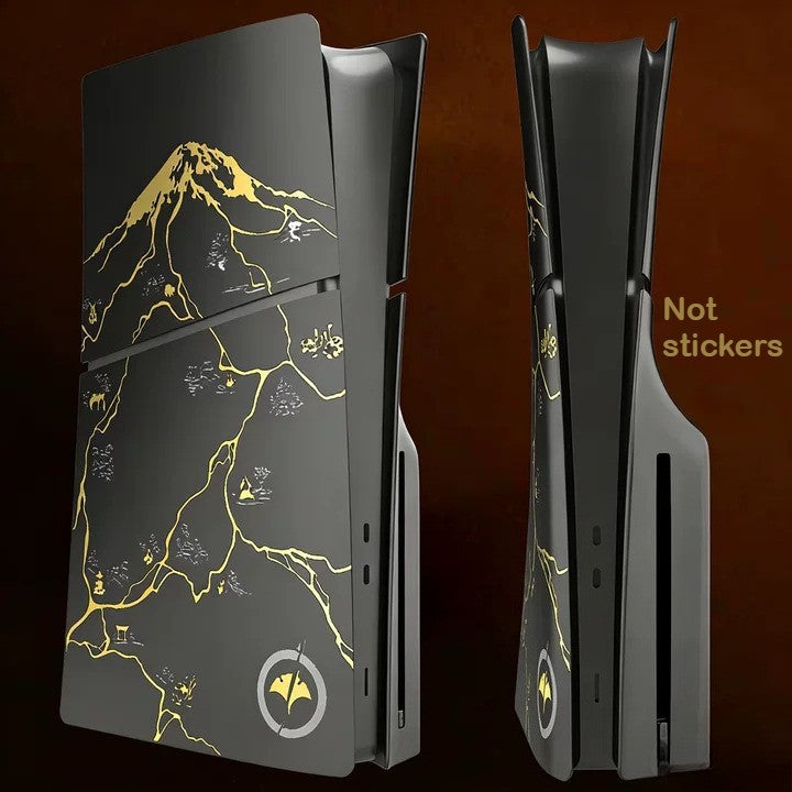 ABS Replacement Yotei Panels Case Side Shell FacePlates Accessories for PlayStation 5/PS5 Pro/PS5 Slim Disc Console