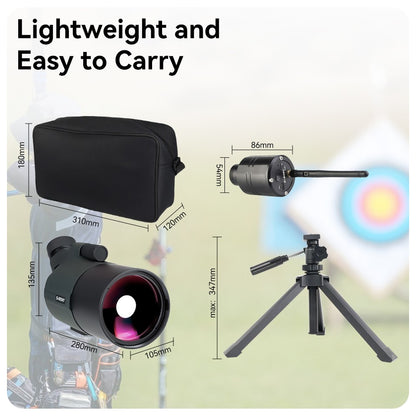 Telescópio/Luneta Compacto Svbony SV41Pro 28-84x80mm Mini Maksutov para Observação de Aves, Uso Terrestre e Astronômico