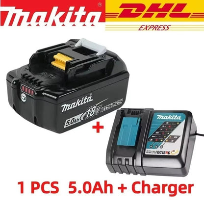 Bateria Recarregável de Íons de Lítio Makita para Ferramentas Elétricas 5.0Ah 6.0Ah 9.0Ah 18V BL1860B BL1860 BL1850 BL1830 BL1815