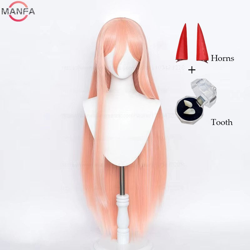 Peruca Cosplay de Anime de Alta Qualidade Marin Kitagawa Longa Rosa Laranja Resistente ao Calor Cabelo Sintético + Touca de Peruca