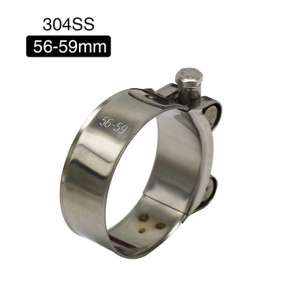 ZSDTRP 26-63mm Stainless Steel Motorcycle Exhaust Clamp Clip For Slip-on Motorcycle Muffler Clamp Kit