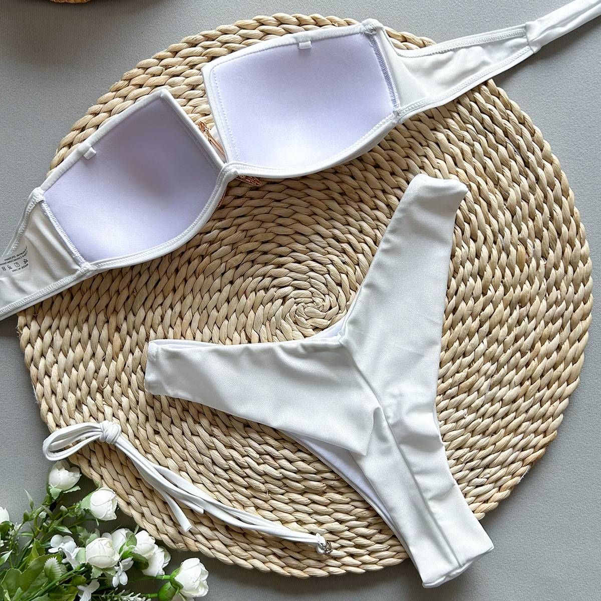 2025 New Sexy Bikini Tube Top Split Women's Swimwear