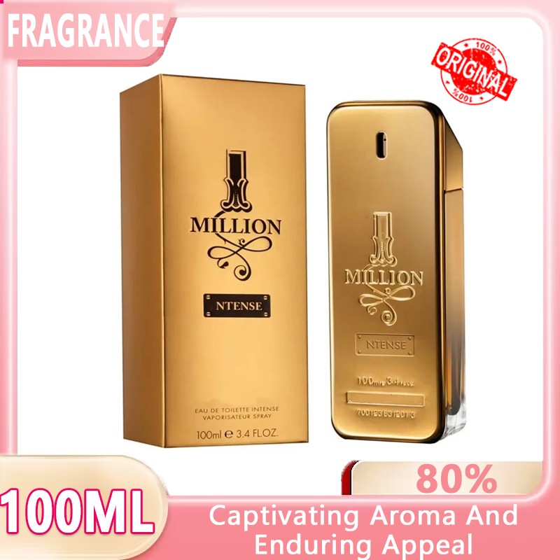 100ml Perfume Golden Million Gold Brick Extrait - Men's Long-Lasting Woody Perfume Men's Perfume Pray Fragrance Cologne