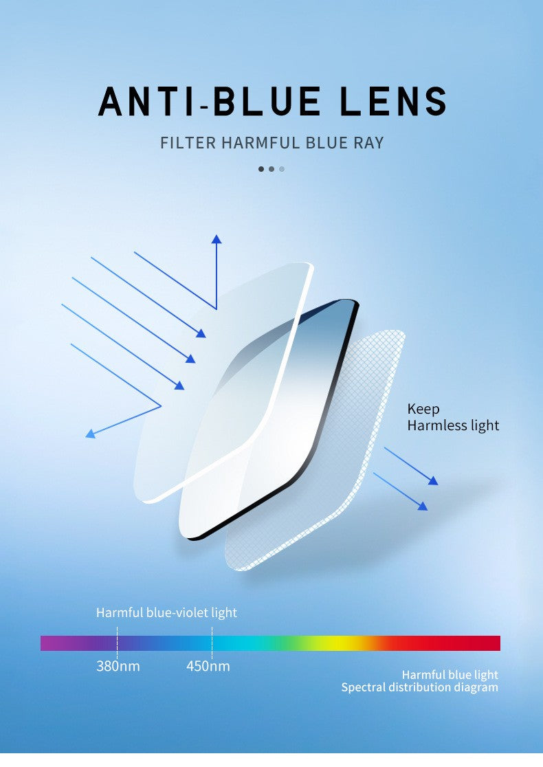 MIZHO Filtering Protect Eyesight Anti Blue Light Glasses Men Ultra light weight Blocking Glare Tony Stark Glasses Frame iron Man