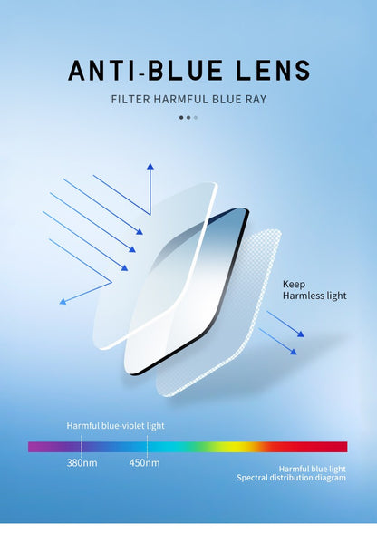 MIZHO Filtering Protect Eyesight Anti Blue Light Glasses Men Ultra light weight Blocking Glare Tony Stark Glasses Frame iron Man