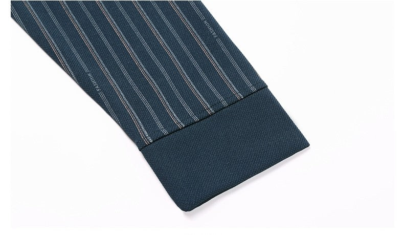 High quality brand long sleeve men's polo shirt autumn new style fashionable flip collar striped personalized top casual T-shirt