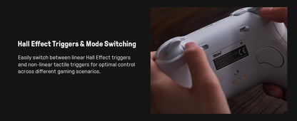 8BitDo Ultimate 2 Bluetooth Gamepad Game Controller with TMR Joysticks & Hall Effect Triggers for Nintendo Switch 2,PC,Windows