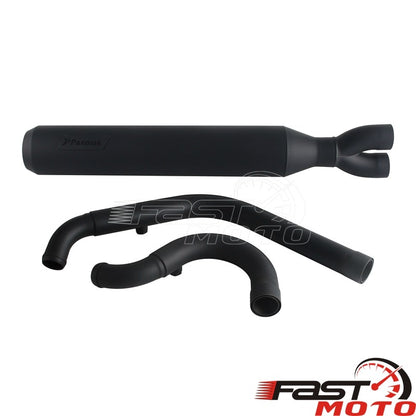 2-into-1 Motorcycle Exhaust System Muffler Pipe For Harley M8 Softail 2018-2026 FXST FXBB FXBBS FXFBS FXFB FLSL FLDE FXLR FXLRS