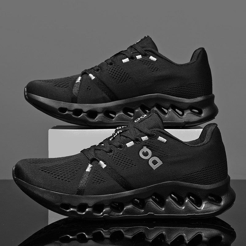 Tênis Masculino com Fivela Giratória, Sapatos Esportivos Leves de Primavera, Casuais, Respiráveis, para Corrida, Versáteis, Estilo Daddy Shoes