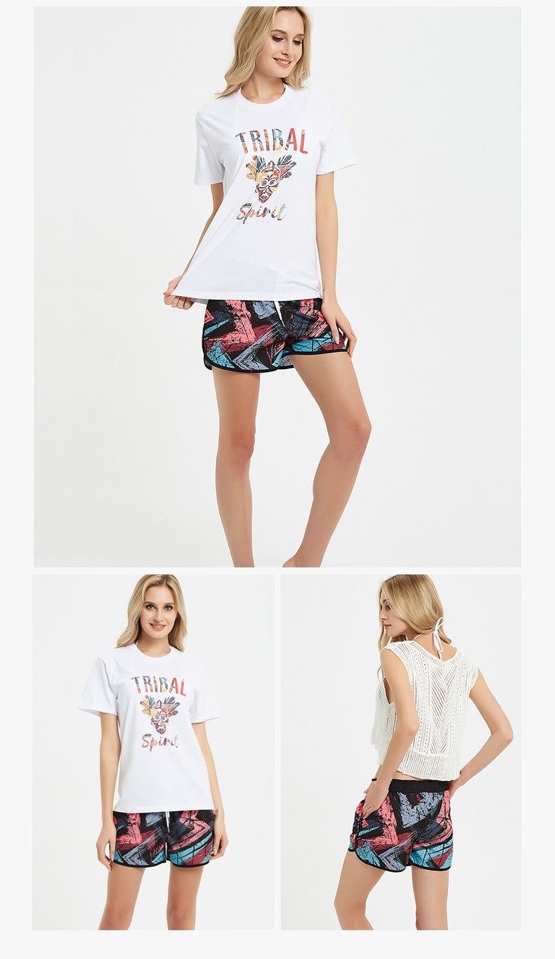 HOTMANGO Women's Beach Shorts Quick Drying Loose and Comfortable for Surfing Swimming Watersports Large Size Brand Direct Sales