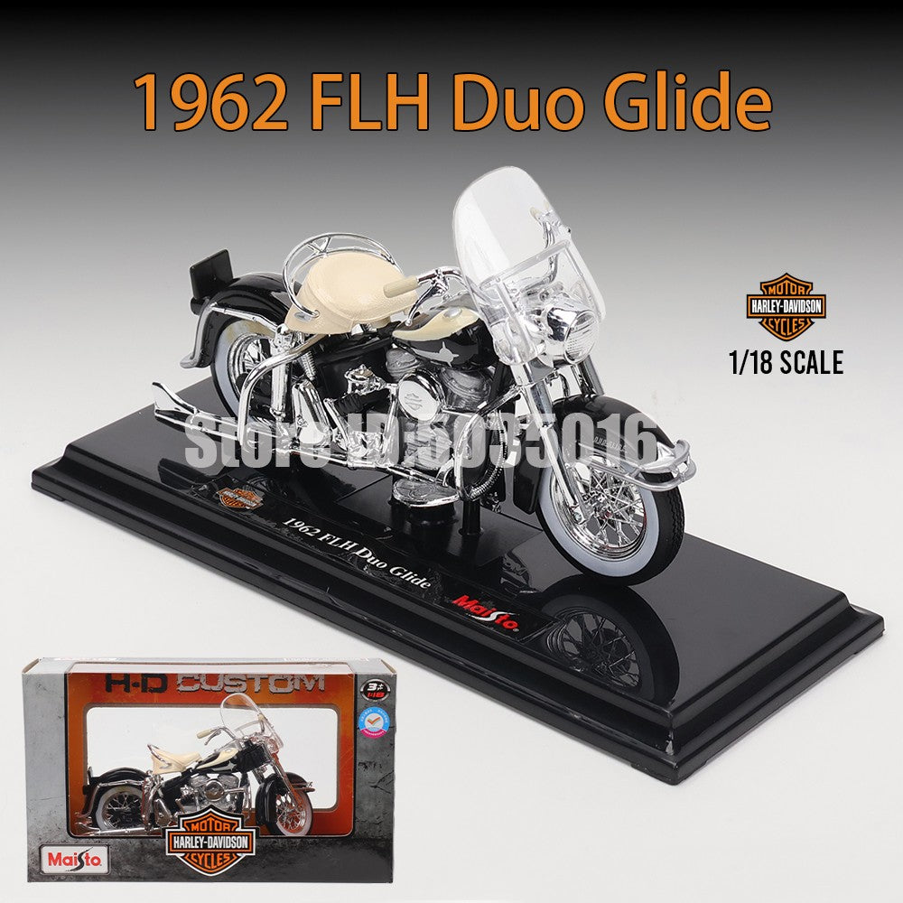 Maisto 1:18 Harley-Davidson Motorcycle 2022 Road King Fat Bob 114 Pan America 1250 Alloy Motorcycle Model Toy Car Collection