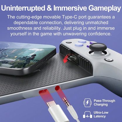 GameSir G8 Galileo Gamepad for Android iPhone 17/16 Phone Mobile Controller Hall Effect Sticks Analog Triggers Big Hands Design