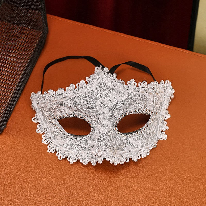 High-End Makeup Ball Mask, Half-Face Party Costume Accessory, Unisex Design for Birthdays & Festivals, Perfect for Men & Women